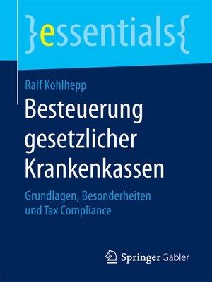 cover image of Besteuerung gesetzlicher Krankenkassen